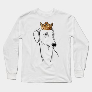 Sloughi Dog King Queen Wearing Crown Long Sleeve T-Shirt